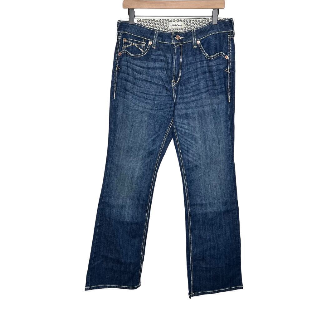 New Women’s Ariat R.E.A.L. High Rise Dorothy Boot Cut Jean Size 31 Short - Picture 2 of 12
